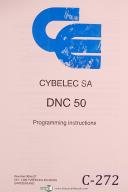 Cybelec-Cybelec SA DNC 50P, Programming Instruction Manual-DNC 50P-01